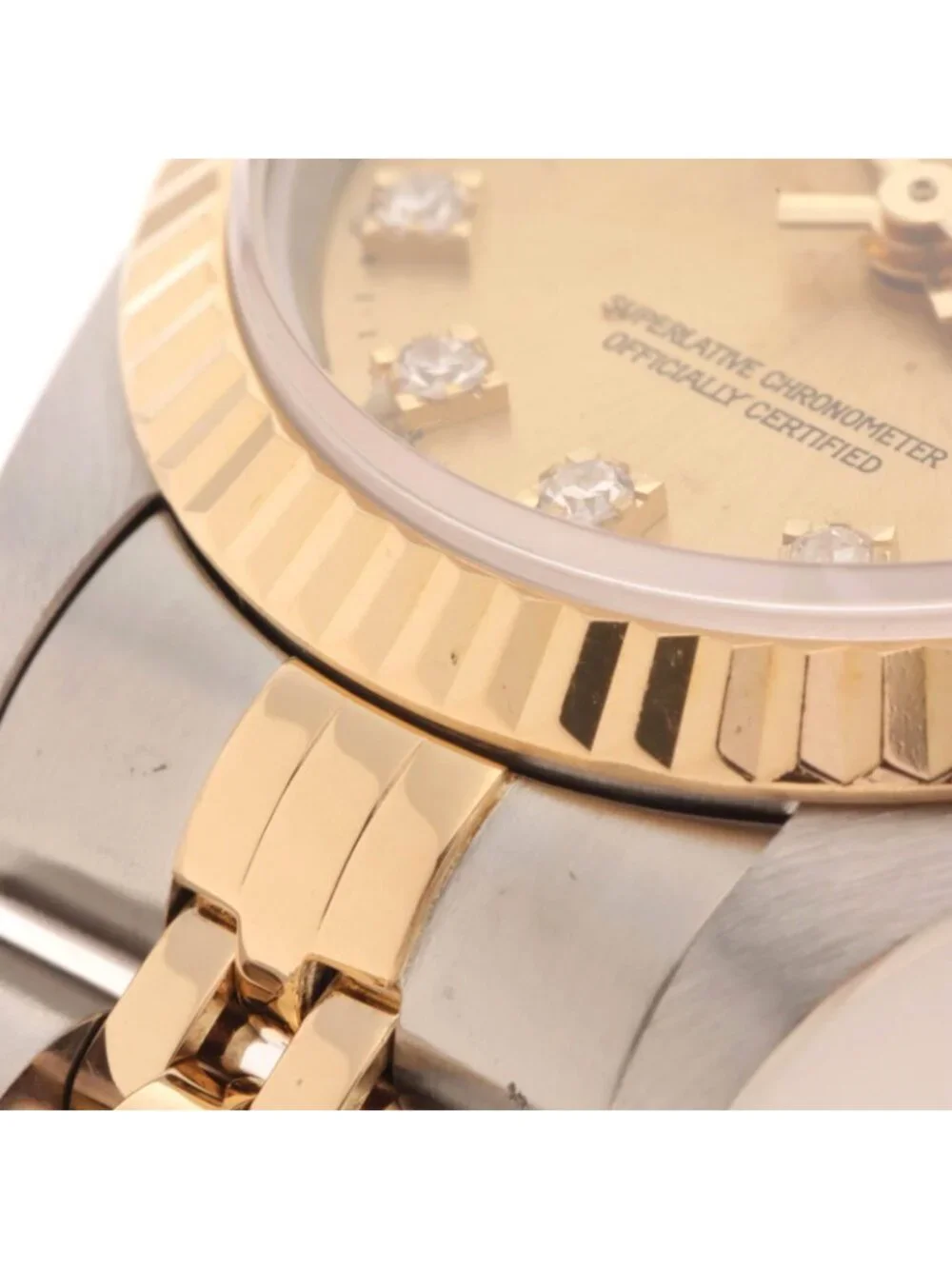 Rolex Datejust Diamond 18k Yellow Gold Stainless Steel Automatic